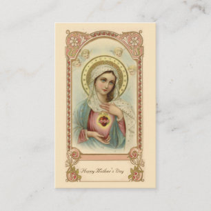 Virgin Mary Mother's Day Remembrance Holy Card