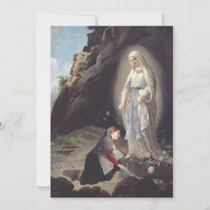 Virgin Mary of Lourdes Holiday Card