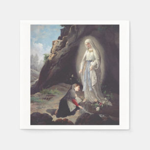 Virgin Mary of Lourdes Napkin