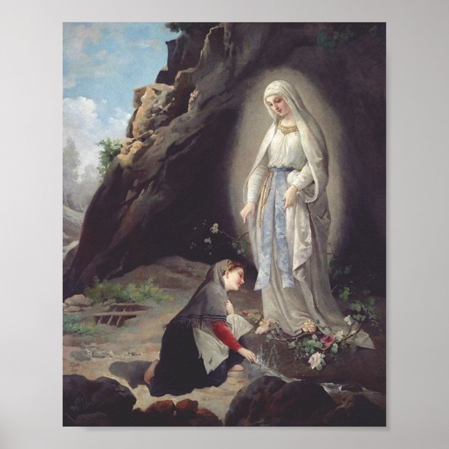 Virgin Mary of Lourdes Poster (Front)