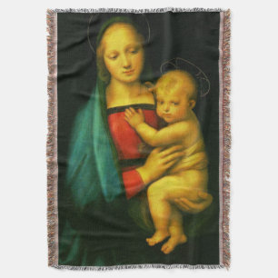 Virgin Mary Our Lady Madonna del Granduca Throw Bl Blanket