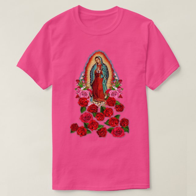 Virgin Mary Our Lady of Guadalupe Catholic Saint  T-Shirt (Design Front)