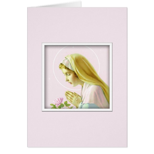 Virgin Mary Prayer Card (Front)