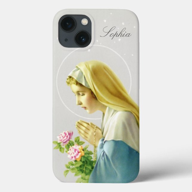 Virgin Mary Prayer Case-Mate iPhone Case (Back)