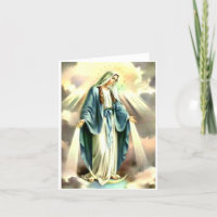 Virgin Mary, Queen of Heaven card