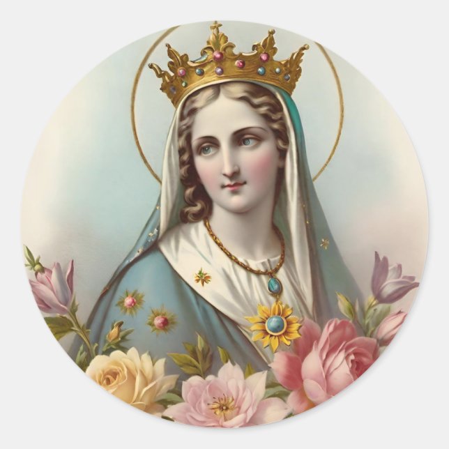 Virgin Mary Sticker  (Front)