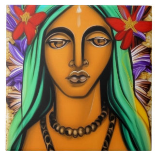 Virgin Mary Tile