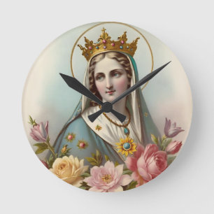 Virgin Mary Wall Clock