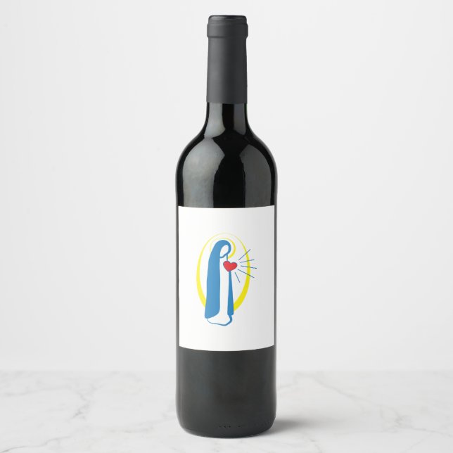 Virgin Mary Wine Label (Front)
