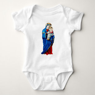 Virgin Mary with Baby Jesus Baby Bodysuit