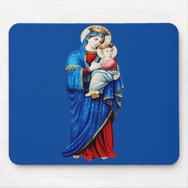 Virgin Mary with Baby Jesus Mouse Pad (Front)