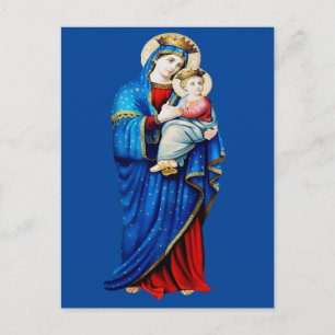 Virgin Mary with Baby Jesus Postcard