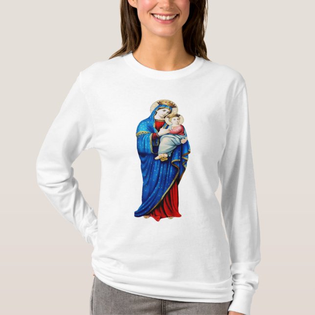 Virgin Mary with Baby Jesus T-Shirt (Front)
