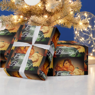 Virgin Mary with Child Christmas Wrapping Paper