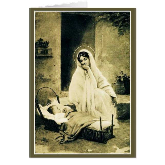 Virgin Mary with Child Jesus crib (Front)