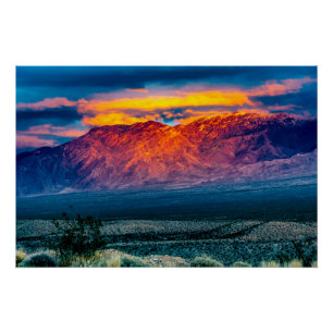 Virgin Mountains Sunset Glossy Poster
