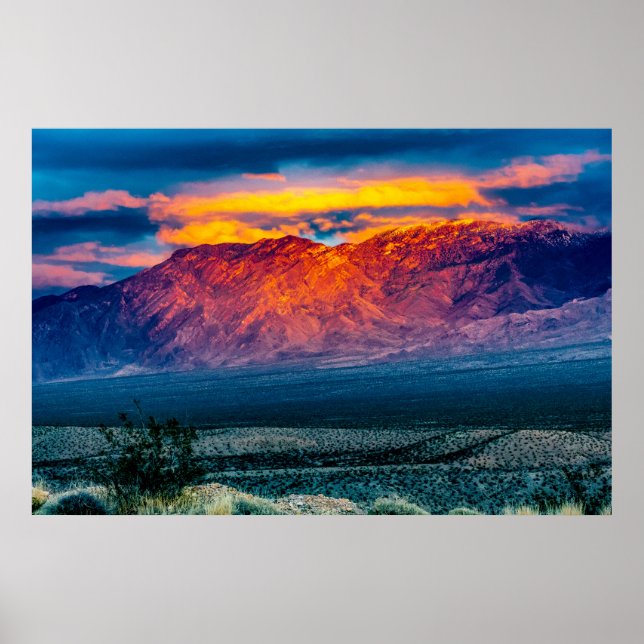 Virgin Mountains Sunset Poster (Front)