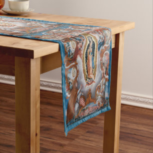 “Virgin of Guadalupe” art table runner