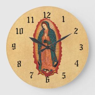 Virgin Of Guadalupe Large Clock