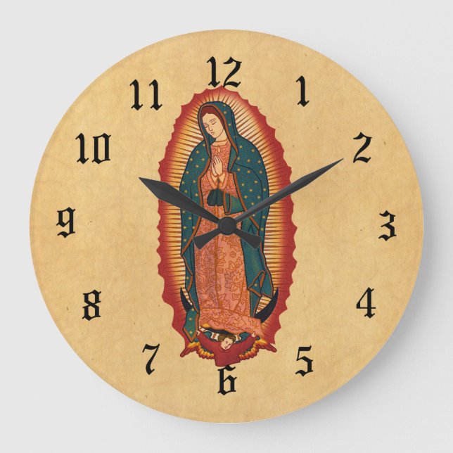 Virgin Of Guadalupe Large Clock (Front)