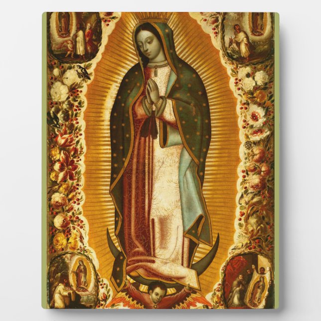Virgin of Guadalupe Our Lady Mother Mary Plaque (Front)