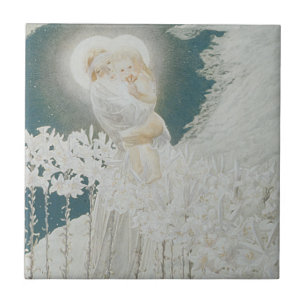 Virgin of the Lilies Tile