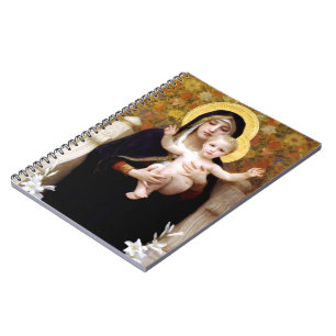 Virgin of the Lilies – William-Adolphe Bouguereau Notebook