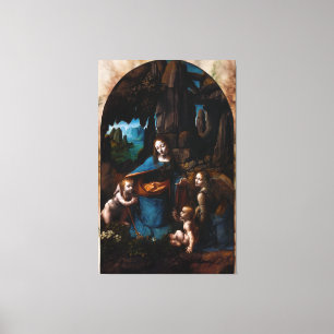 Virgin Of The Rocks by Leonardo da Vinci Canvas Print