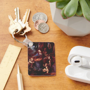 Virgin of the Rocks by Leonardo da Vinci Key Ring