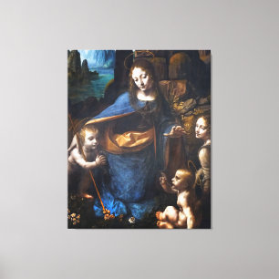 Virgin Of The Rocks Canvas Print