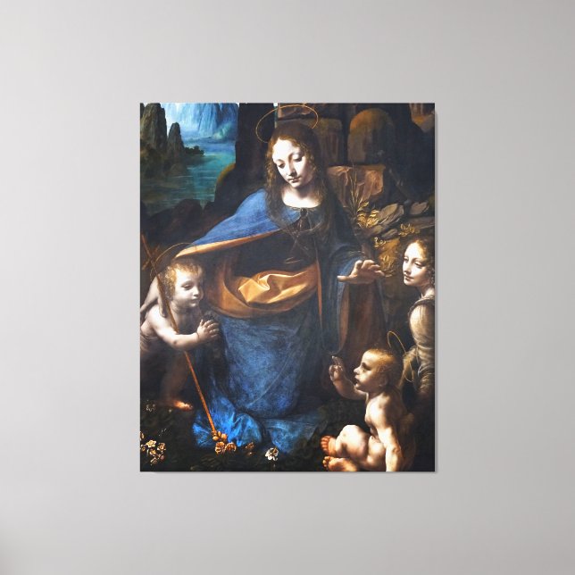 Virgin Of The Rocks  Canvas Print (Front)