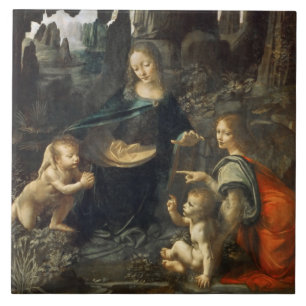 Virgin of the Rocks, Leonardo da Vinci Tile
