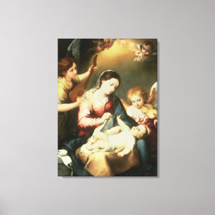 Virgin of the Swaddling Clothes Canvas Print