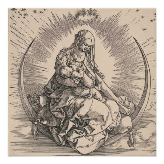 Virgin on the Crescent by Albrecht Dürer Poster
