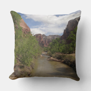 Virgin River in Spring at Zion National Park Cushion