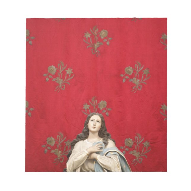 Virgin statue in a Spaccanapoli church, Naples Notepad (Front)