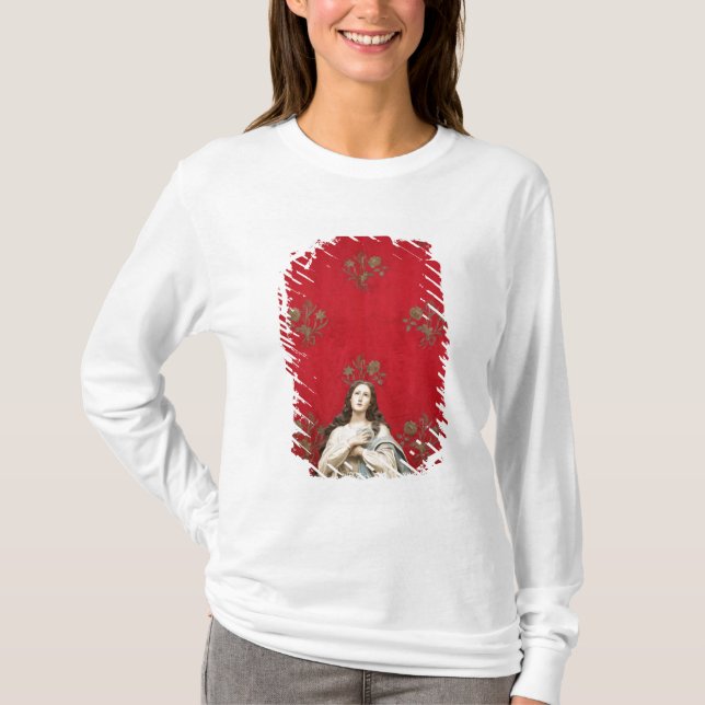Virgin statue in a Spaccanapoli church, Naples T-Shirt (Front)
