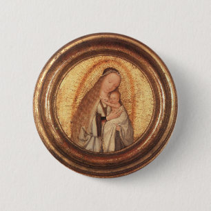 VIRGIN WITH CHILD 6 CM ROUND BADGE