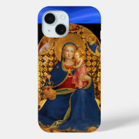 VIRGIN WITH CHILD AND ANGELS ,Blue Sapphire