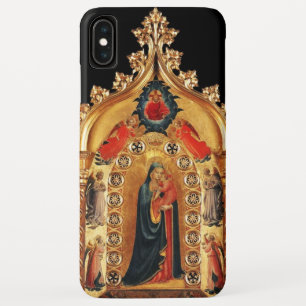 VIRGIN WITH CHILD AND ANGELS GOLD SACRED ART ICON Case-Mate iPhone CASE