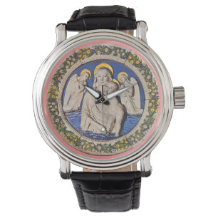VIRGIN WITH CHILD AND ANGELS  Round Watch