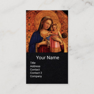 VIRGIN WITH CHILD AND SAINTS ,Black Paper Business Card