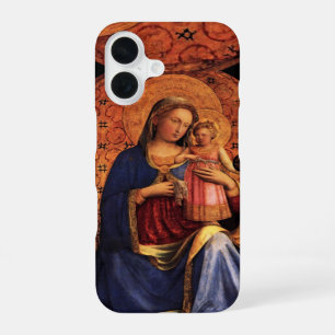 VIRGIN WITH CHILD AND SAINTS ,blue black iPhone 16 Case