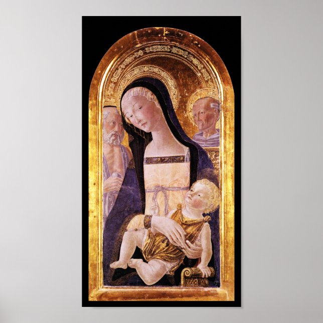 VIRGIN WITH CHILD AND SAINTS by Neroccio de Landi Poster (Front)