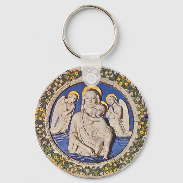 VIRGIN WITH CHILD AND SAINTS KEY RING (Front)
