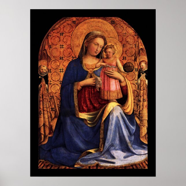 VIRGIN WITH CHILD AND SAINTS POSTER (Front)