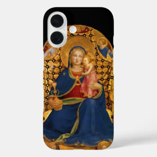 VIRGIN WITH CHILD,ANGELS ,Black,Gold Yellow,Blue iPhone 16 Case