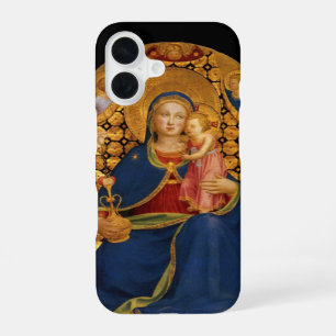 VIRGIN WITH CHILD,ANGELS ,Black,Gold Yellow,Blue iPhone 16 Case