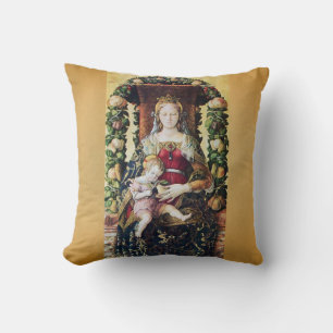 VIRGIN WITH CHILD by Carlo Crivelli Parchment Cushion