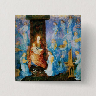 VIRGIN WITH CHILD - CONCERT OF ANGELS 15 CM SQUARE BADGE